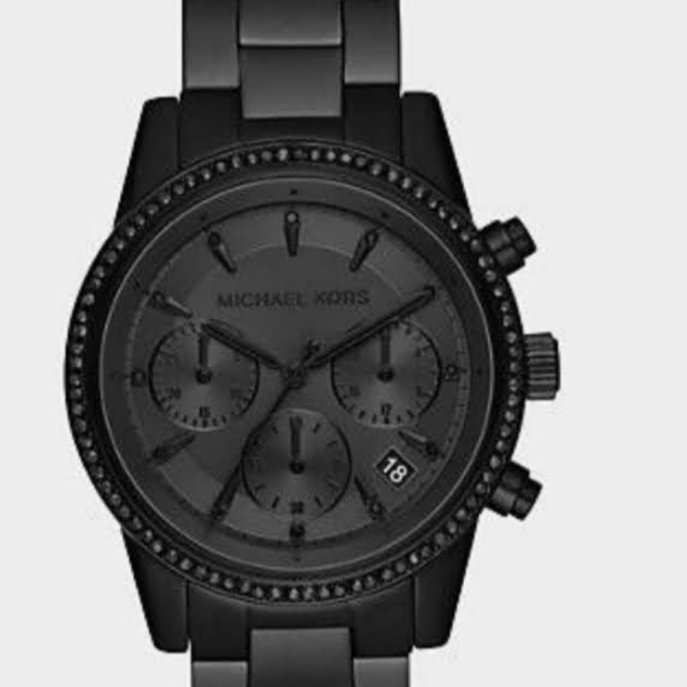 MK Ritz Chronograph black with crystal Watch